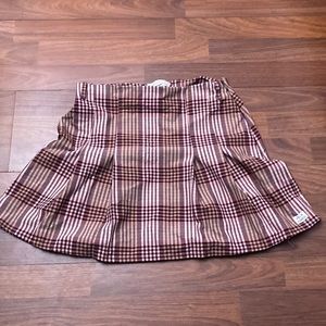 Urban outfitters pleated checkered skirt